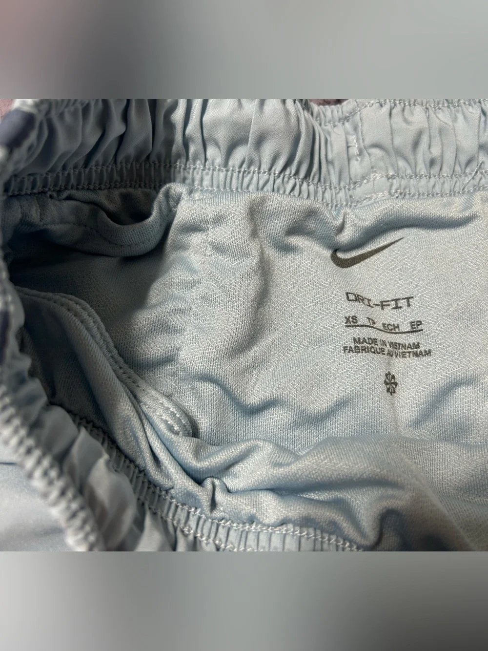 Nike Light Gray and Dark Gray Women’s Running Shorts